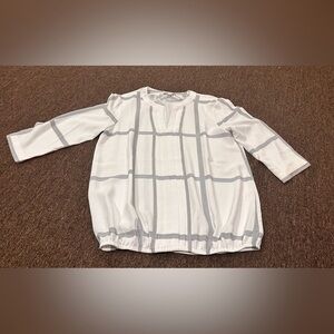 EUC 41 Hawthorn women's M blouse shirt top casual career 3/4 sleeve cure